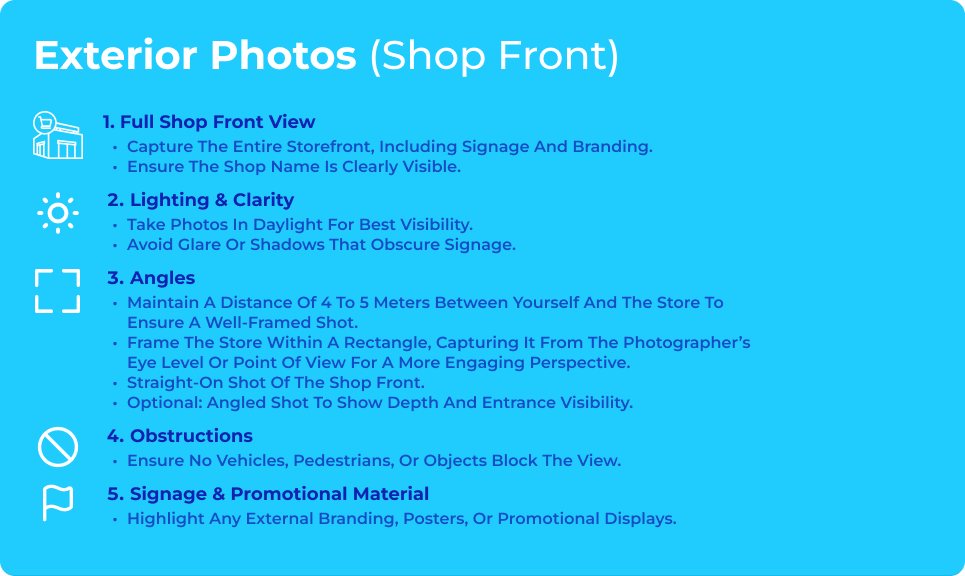 Exterior Photos Guidelines